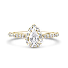 Load image into Gallery viewer, Lab Grown Diamond Solitaire Ring 1.45ct IGI Certified pear Cut