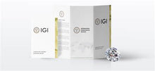 Load image into Gallery viewer, Lab Grown Diamond Solitaire Ring 2.90ct IGI Certified Oval Cut