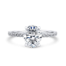 Load image into Gallery viewer, Lab Grown Diamond Solitaire Ring 2.90ct IGI Certified Oval Cut