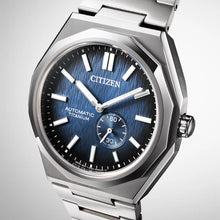 Load image into Gallery viewer, Citizen Zenshin Men Automatic Blue Dial Titanium Watch