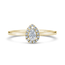 Load image into Gallery viewer, Lab Grown Diamond Solitaire Ring 1.10ct IGI Certified pear Cut