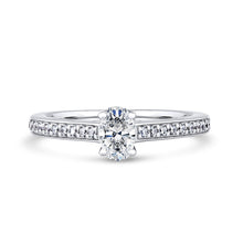 Load image into Gallery viewer, Lab Grown Diamond Solitaire Ring 1.20ct IGI Certified Oval Cut