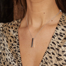 Load image into Gallery viewer, Sterling Silver Bar Necklace with Free Engraving