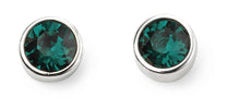 Load image into Gallery viewer, Sterling Silver Birthstone Stud Earrings