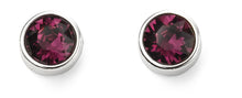 Load image into Gallery viewer, Sterling Silver Birthstone Stud Earrings