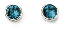 Load image into Gallery viewer, Sterling Silver Birthstone Stud Earrings