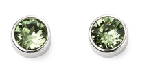 Load image into Gallery viewer, Sterling Silver Birthstone Stud Earrings