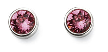 Load image into Gallery viewer, Sterling Silver Birthstone Stud Earrings