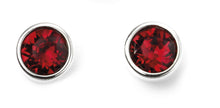 Load image into Gallery viewer, Sterling Silver Birthstone Stud Earrings