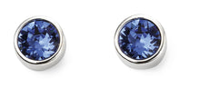 Load image into Gallery viewer, Sterling Silver Birthstone Stud Earrings