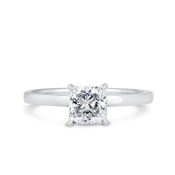 Lab Grown Diamond Solitaire Ring 1.50ct IGI Certified Princess Cut