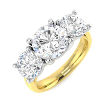 Load image into Gallery viewer, 9ct Yellow Gold 3.90ct Lab Grown Ring
