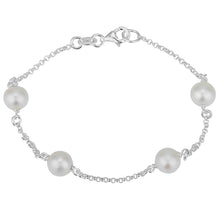 Load image into Gallery viewer, Sterling Silver Freshwater Pearl Chain
