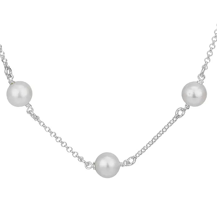 Sterling Silver Freshwater Pearl Chain