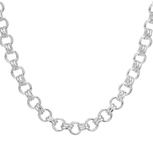 Load image into Gallery viewer, Sterling Silver Circle &amp; Cross Bars Hand Made Chain
