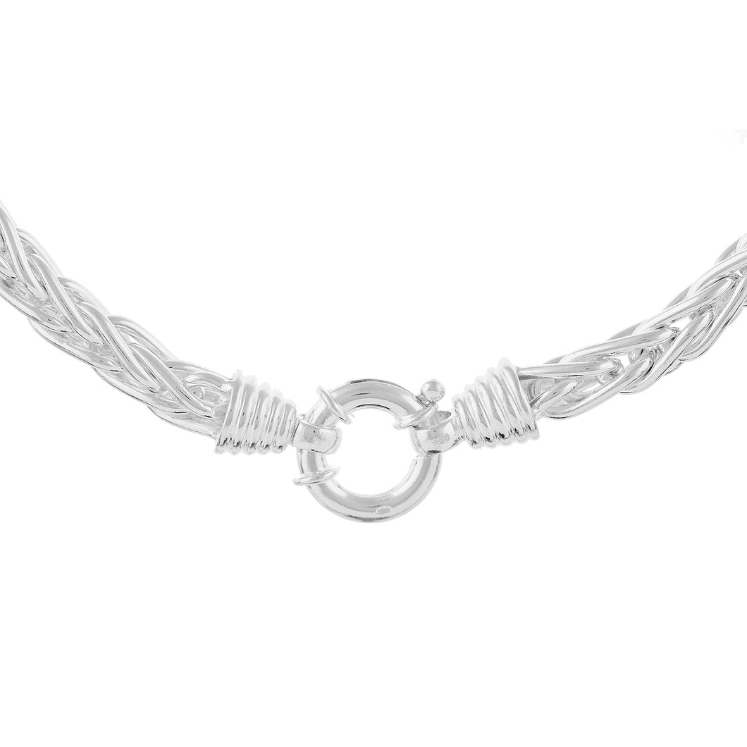 Sterling Silver Chunky Spiga Link Hand Made Chain