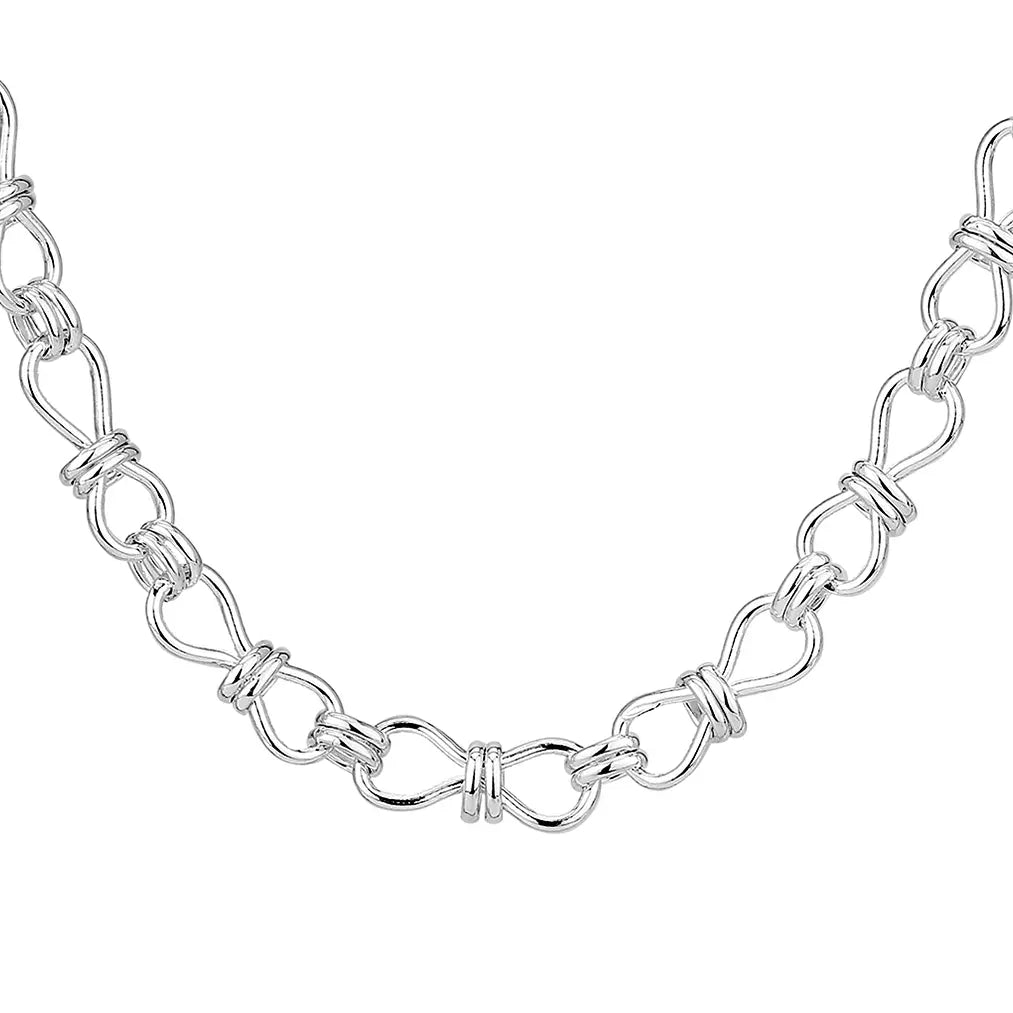 Handmade deals sterling silver figure eight link chain