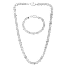 Load image into Gallery viewer, Sterling Silver Hand Made Byzantine Chain
