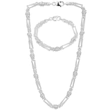 Load image into Gallery viewer, Sterling Silver Patterned Hand Made Chain

