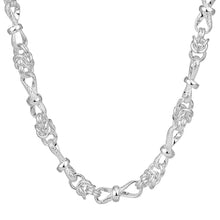 Load image into Gallery viewer, Sterling Silver Figure Eight &amp; Byzantine Link Hand Made Chain
