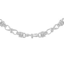 Load image into Gallery viewer, Sterling Silver Figure Eight &amp; Byzantine Link Hand Made Chain
