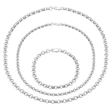 Load image into Gallery viewer, Sterling Silver Circle &amp; Cross Bars Hand Made Chain
