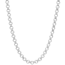 Load image into Gallery viewer, Sterling Silver Circle &amp; Cross Bars Hand Made Chain
