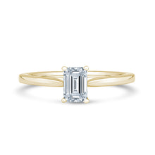 Load image into Gallery viewer, Lab Grown Diamond Solitaire Ring 1.00ct IGI Certified Emerald Cut

