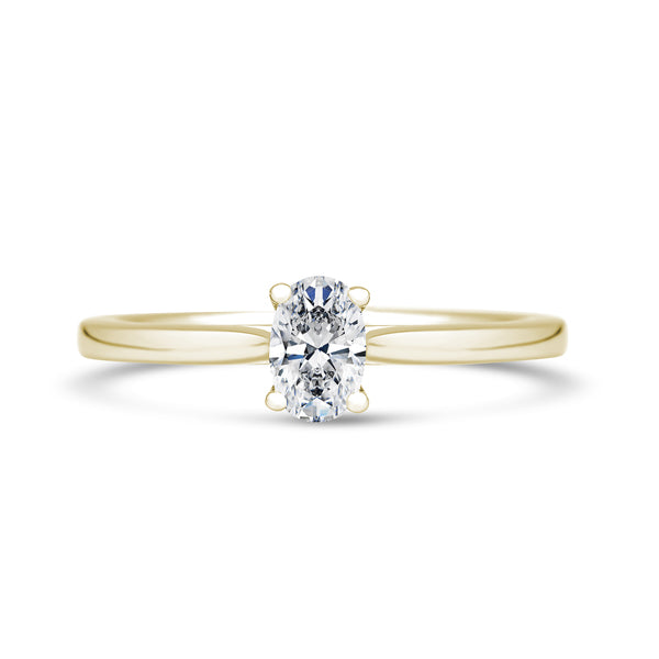 Lab Grown Diamond Solitaire Ring 1.00ct IGI Certified Oval Cut