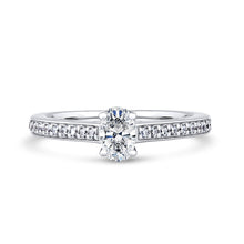 Load image into Gallery viewer, Lab Grown Diamond Solitaire Ring 1.20ct IGI Certified Oval Cut
