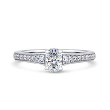 Load image into Gallery viewer, Lab Grown Diamond Solitaire Ring 1.00ct IGI Certified Oval Cut
