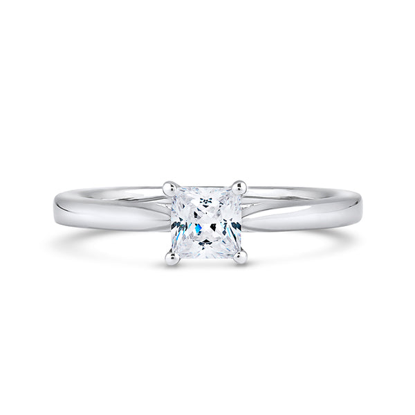 Lab Grown Diamond Solitaire Ring 1.00ct IGI Certified Princess Cut