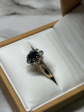 Load image into Gallery viewer, 9ct Yellow Gold Diamond &amp; Sapphire Ring
