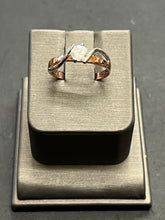 Load image into Gallery viewer, 9ct White &amp; Rose Gold CZ Ring
