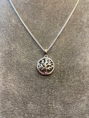Sterling Silver Tree Of Life Pendant & Chain
