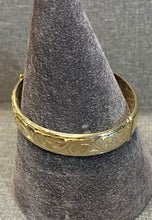 Load image into Gallery viewer, 9ct Yellow Gold Hand Engraved Bangle
