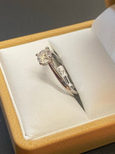 Load image into Gallery viewer, GIA Certified 0.70ct Diamond Solitaire Platinum Ring
