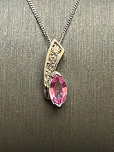 Load image into Gallery viewer, 9ct White Gold Pink Sapphire and Diamond Gift Set
