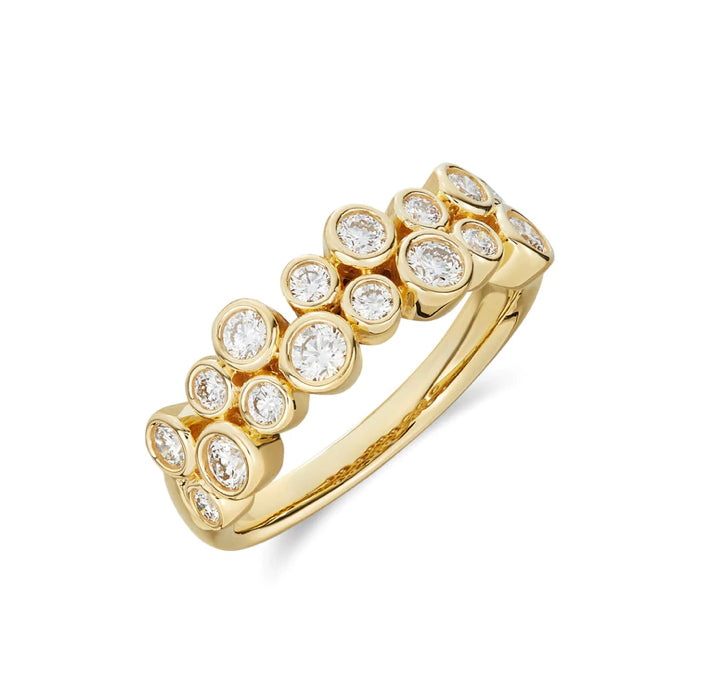 18ct Yellow Gold Bubble Ring