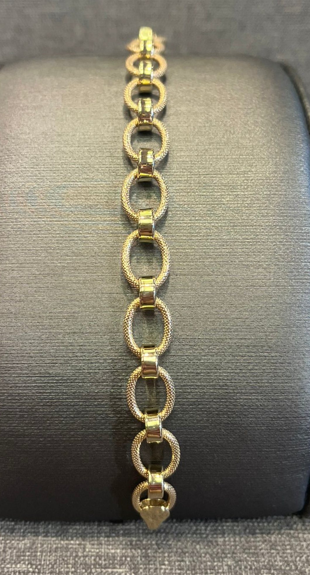 9ct Hand Made Yellow Gold Bracelet