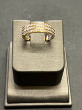 Load image into Gallery viewer, 9ct Yellow Gold CZ Band Ring
