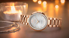Load image into Gallery viewer, Ladies Citizen Eco Drive Diamond Set Rose Tone Watch
