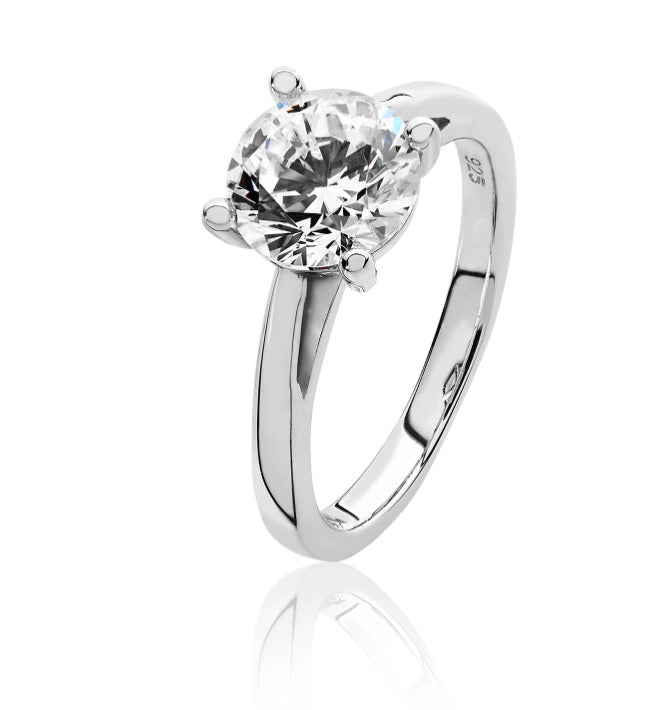 Sterling Silver 2ct Solitaire