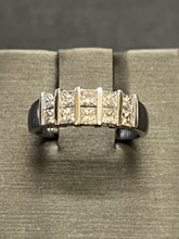 Load image into Gallery viewer, 18ct White Gold Princess Cut Diamond Band
