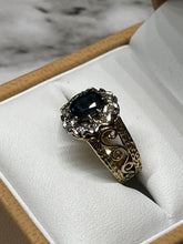 Load image into Gallery viewer, 18ct Yellow Gold Diamond &amp; Sapphire Ring
